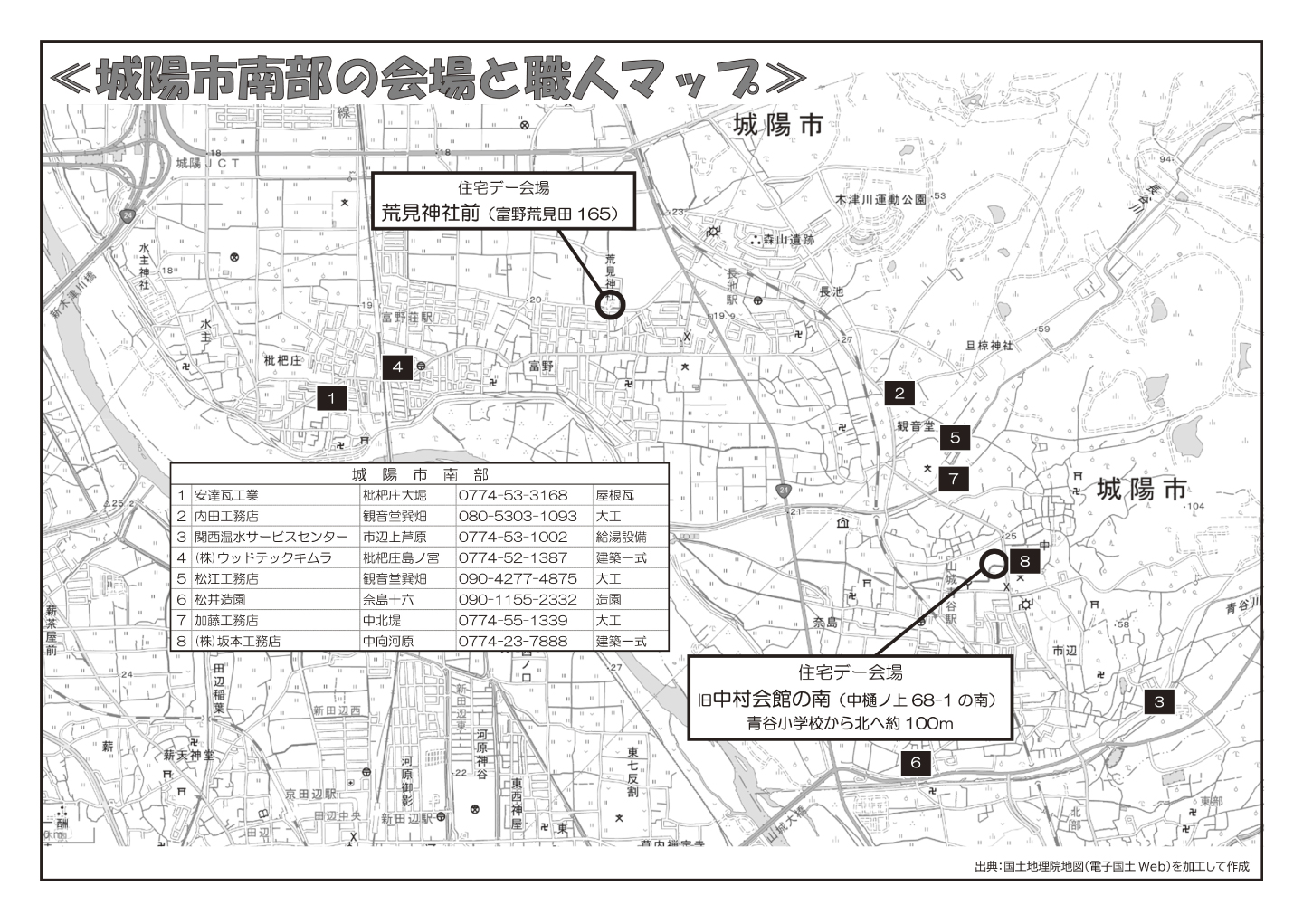 城陽市南部